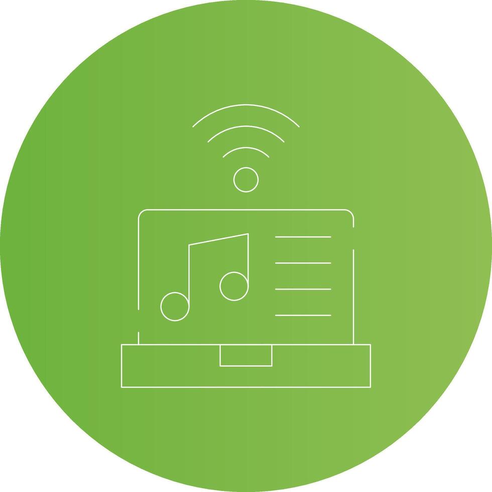 Smart Music Column Creative Icon Design vector