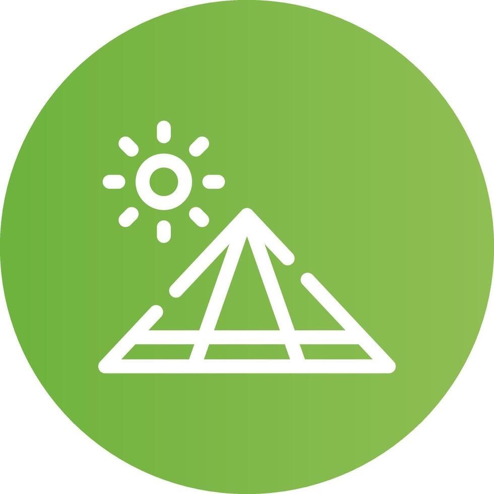 Pyramid Creative Icon Design vector