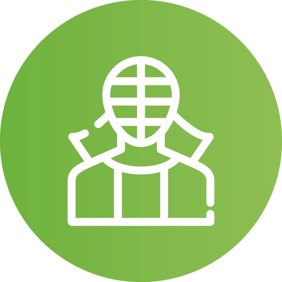 diseño de icono creativo de kendo vector