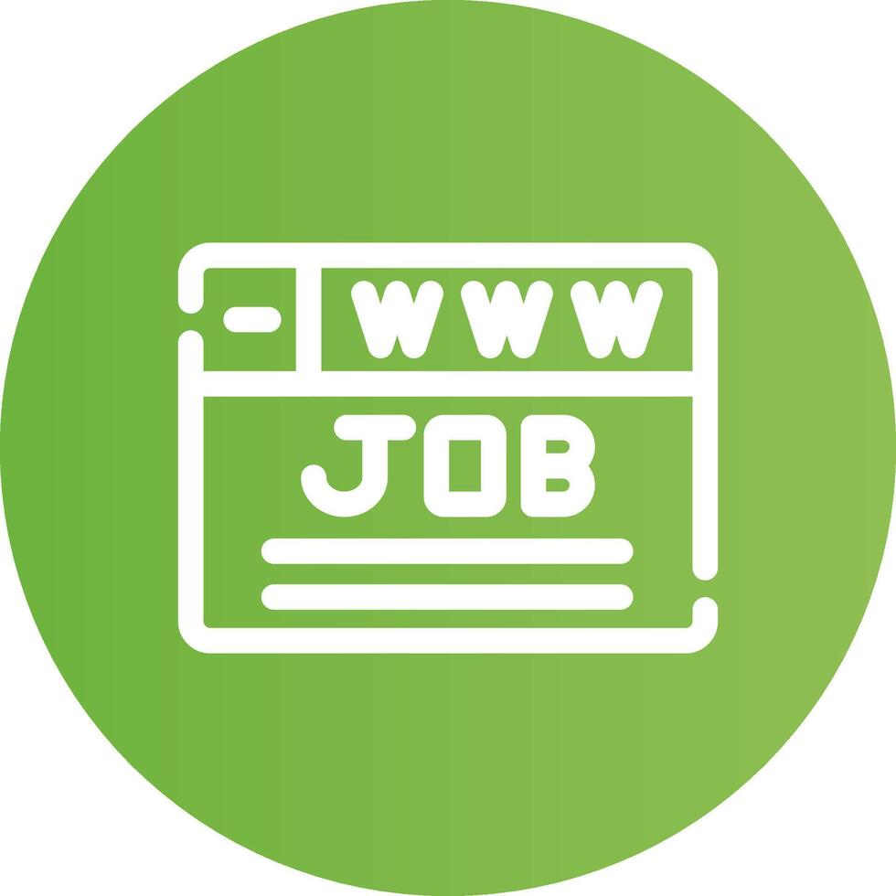 Job Search Creative Icon Design vector