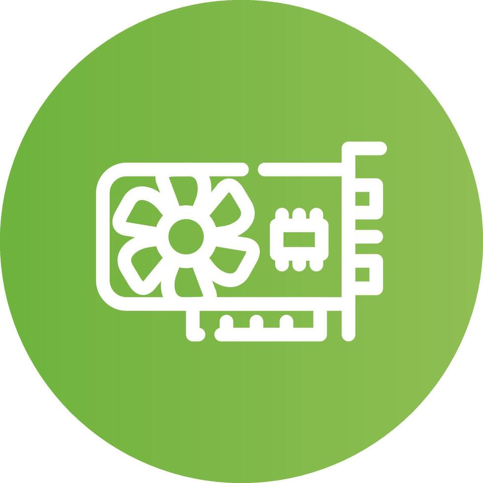 Graphic Card Creative Icon Design vector