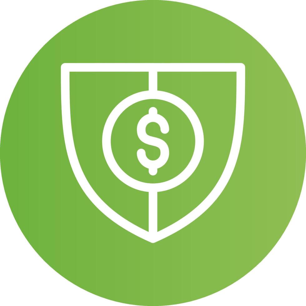 Shield Money Creative Icon Design vector