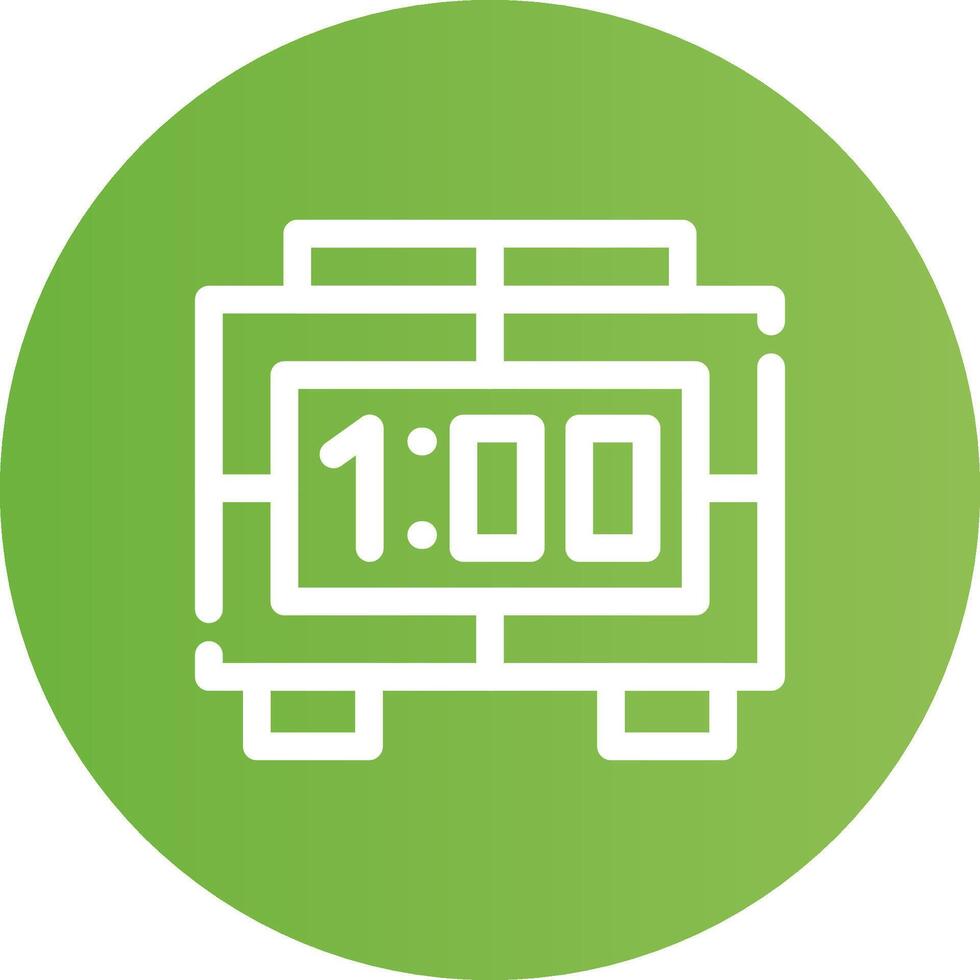 Digital Clock Creative Icon Design vector