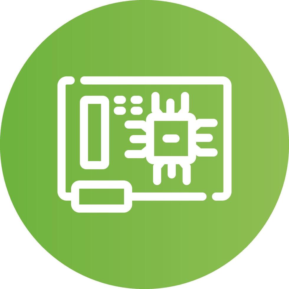 Circuit Board Creative Icon Design vector