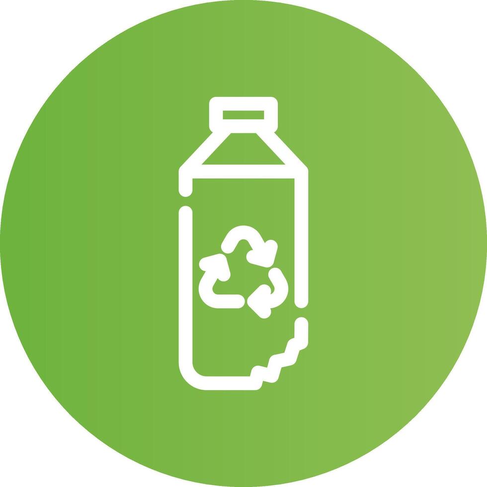 Water Bottle Creative Icon Design vector