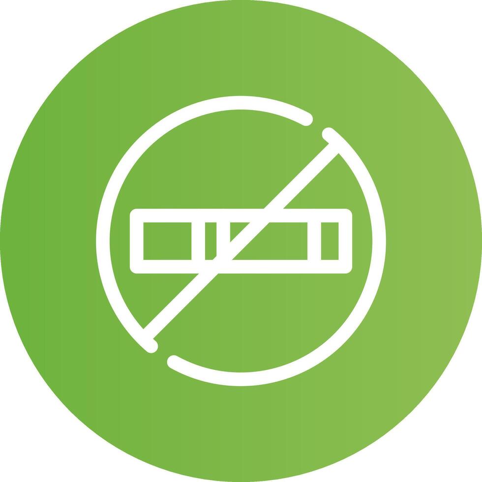 No Smoking Creative Icon Design vector