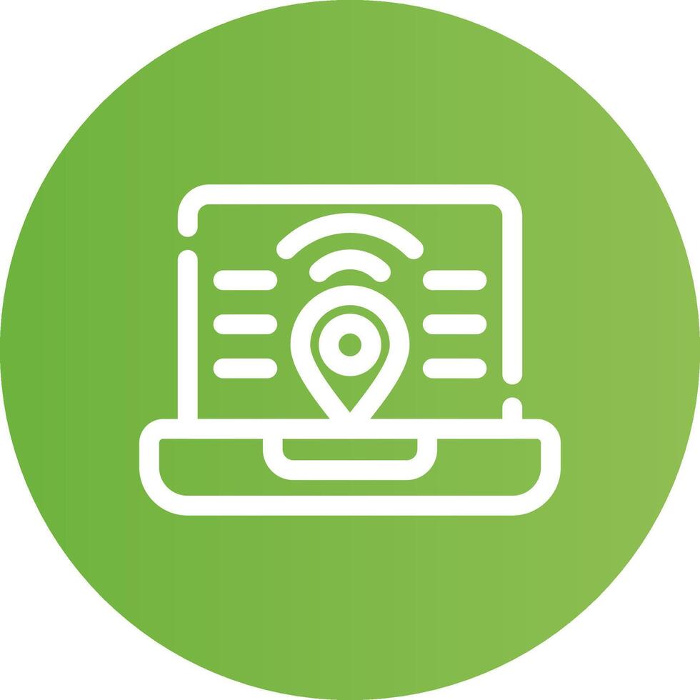 Digital Nomad Hub Creative Icon Design vector