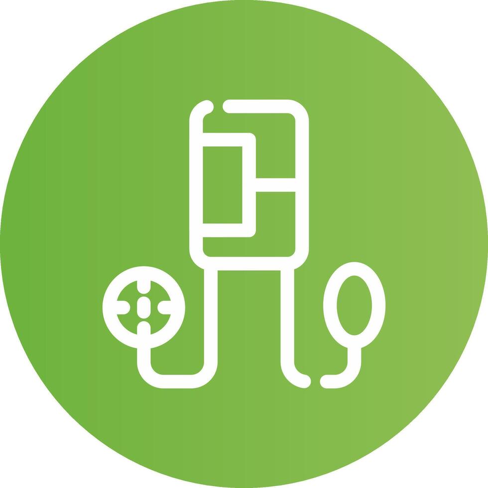 Blood Pressure Gauge Creative Icon Design vector