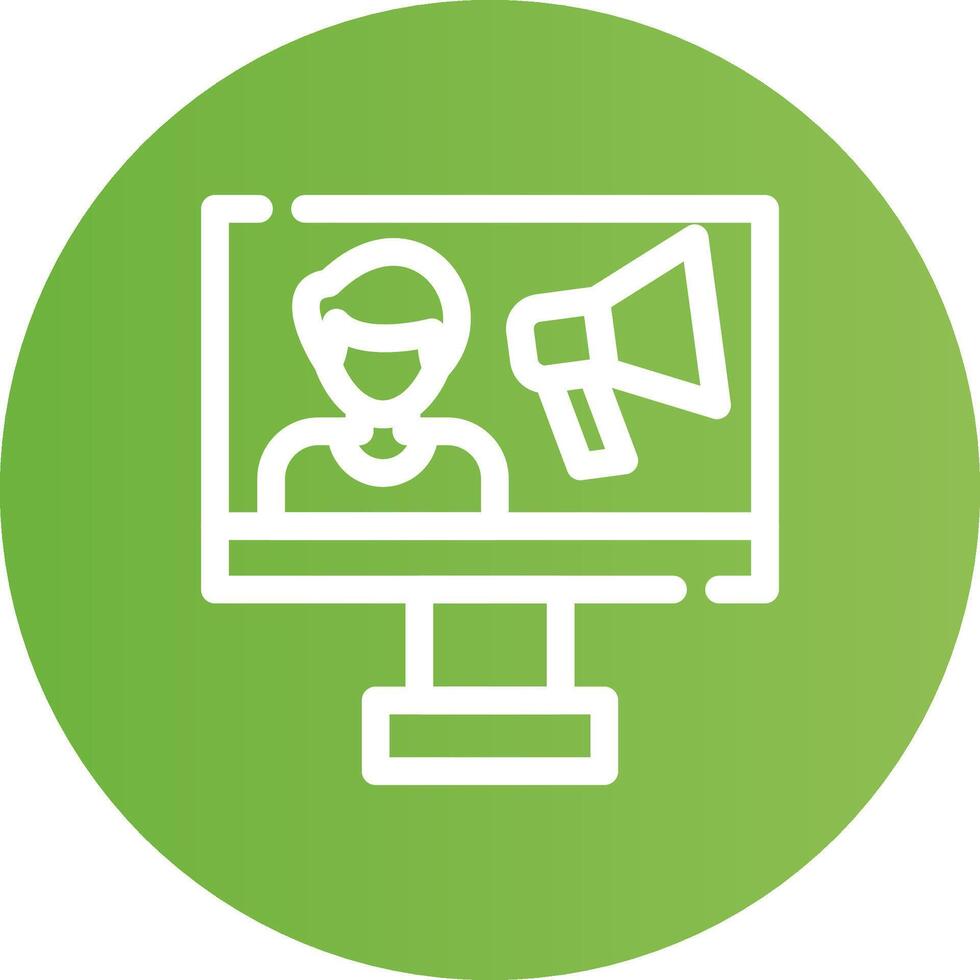 Advertising Creative Icon Design vector
