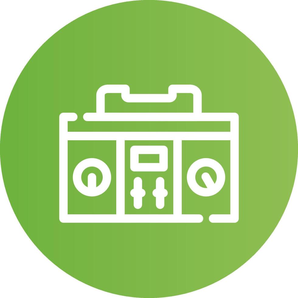 Dj Mixer Creative Icon Design vector