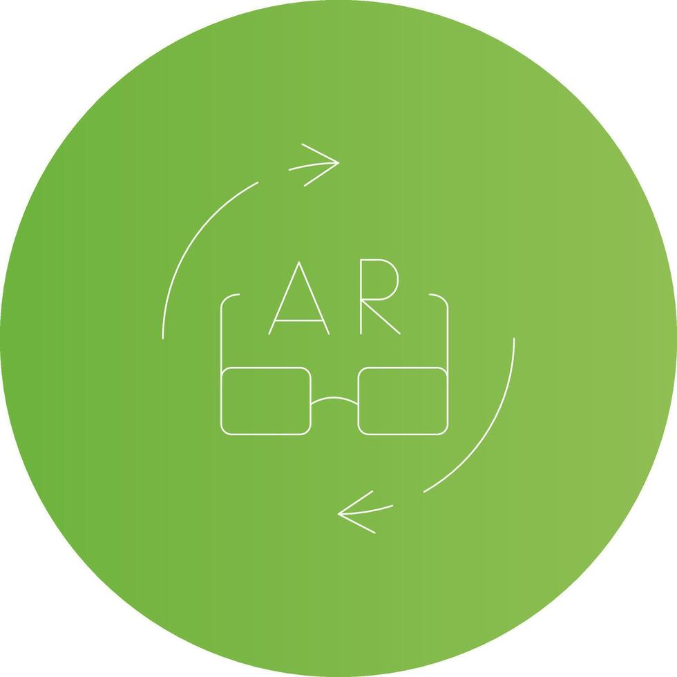 Ar Glasses Creative Icon Design vector