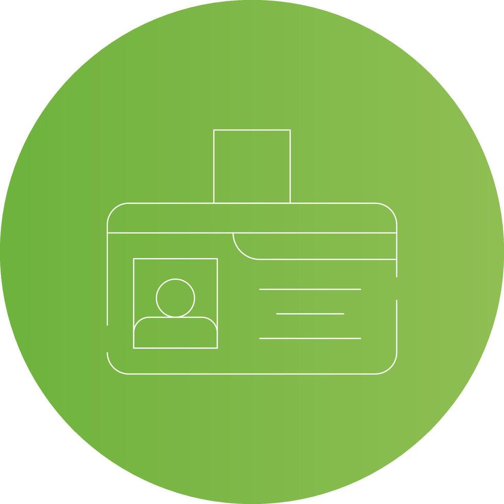 Identification Card Creative Icon Design vector