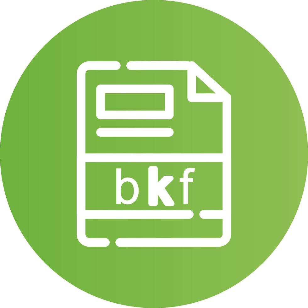 bkf creativo icono diseño vector