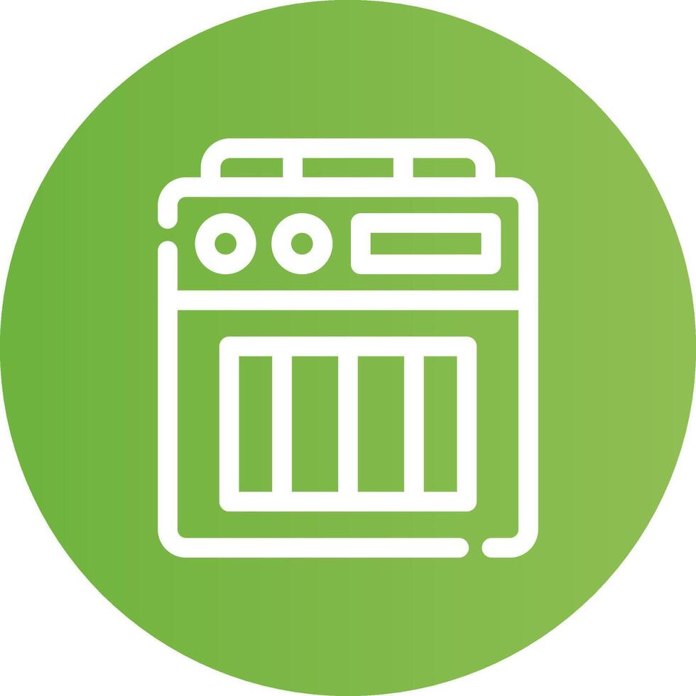 Amplifier Box Creative Icon Design vector