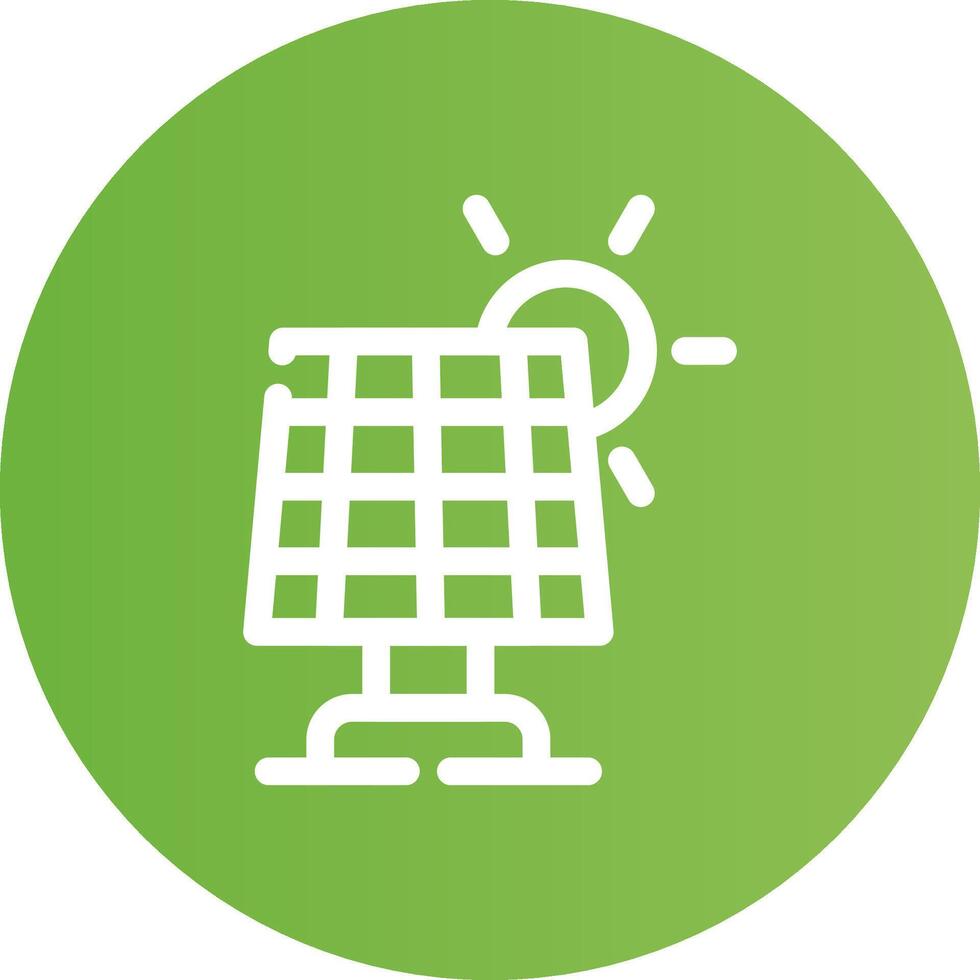Solar Panel Creative Icon Design vector