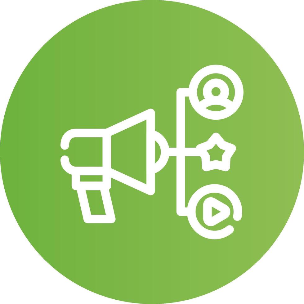 Advertising Creative Icon Design vector