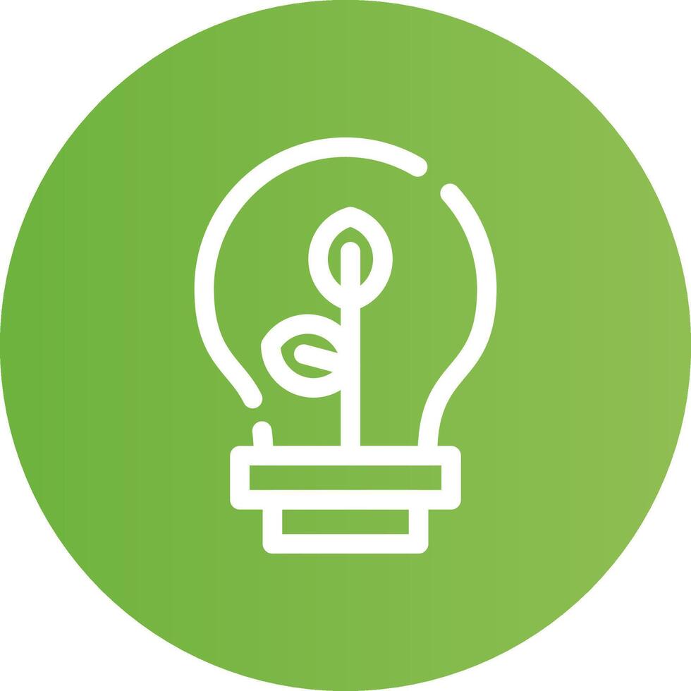 Eco Bulb Creative Icon Design vector