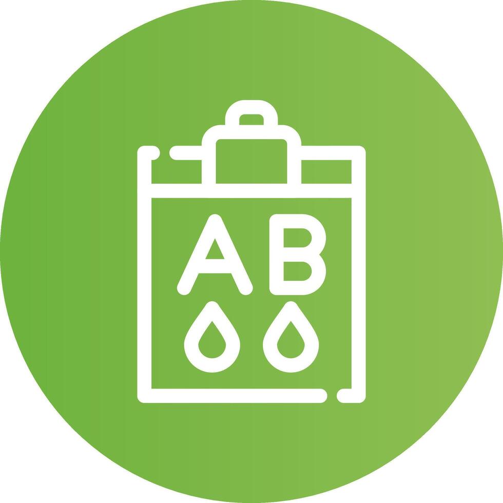 Blood Type Ab Creative Icon Design vector