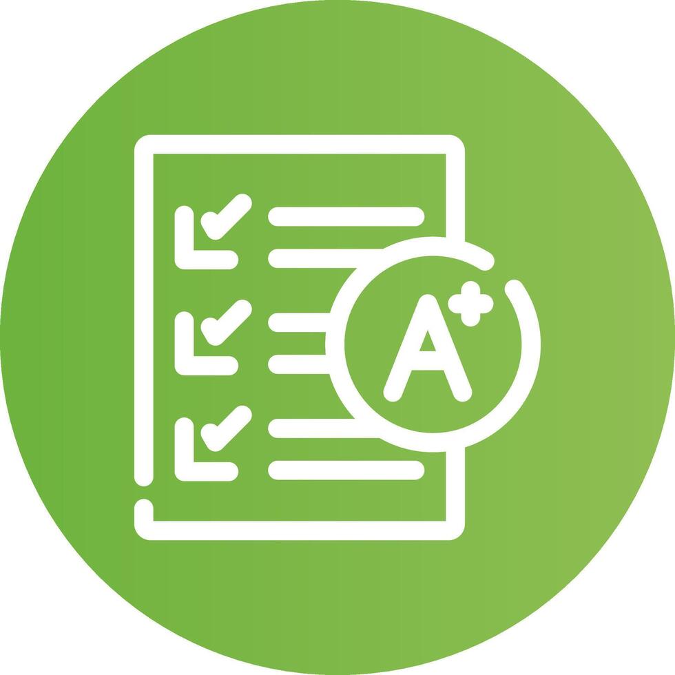 Grades Creative Icon Design vector