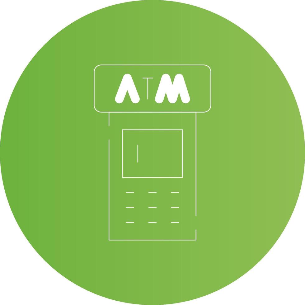 ATM Machine Creative Icon Design vector