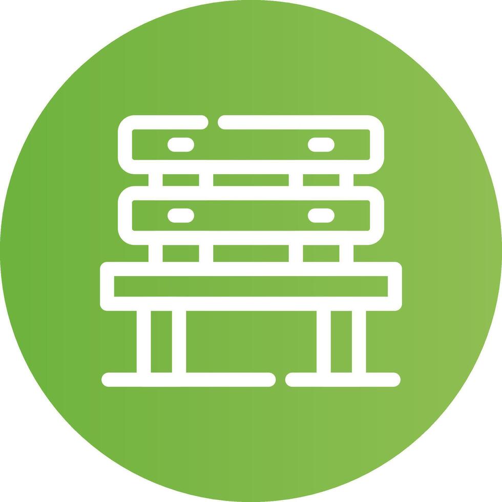 Bench Creative Icon Design vector