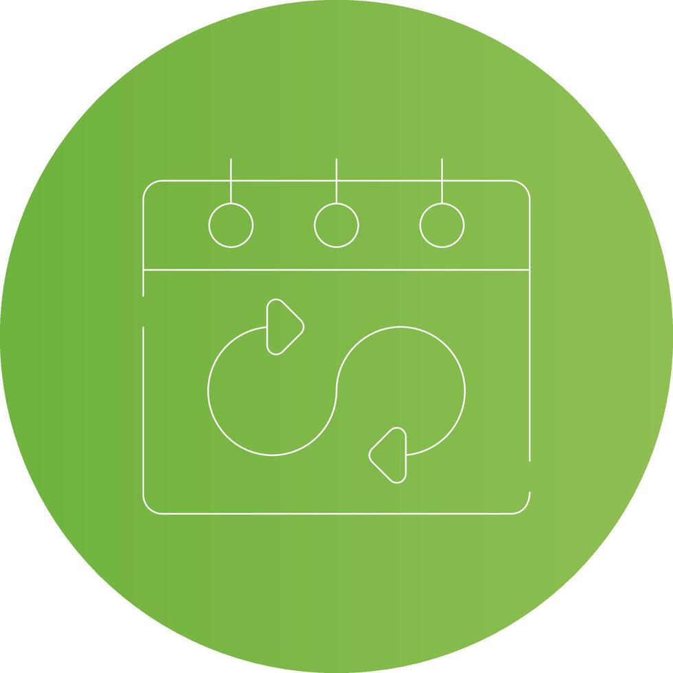 Flexible Schedule Creative Icon Design vector