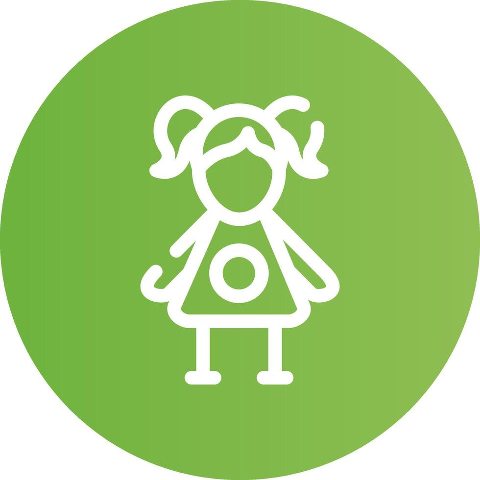 Doll Creative Icon Design vector