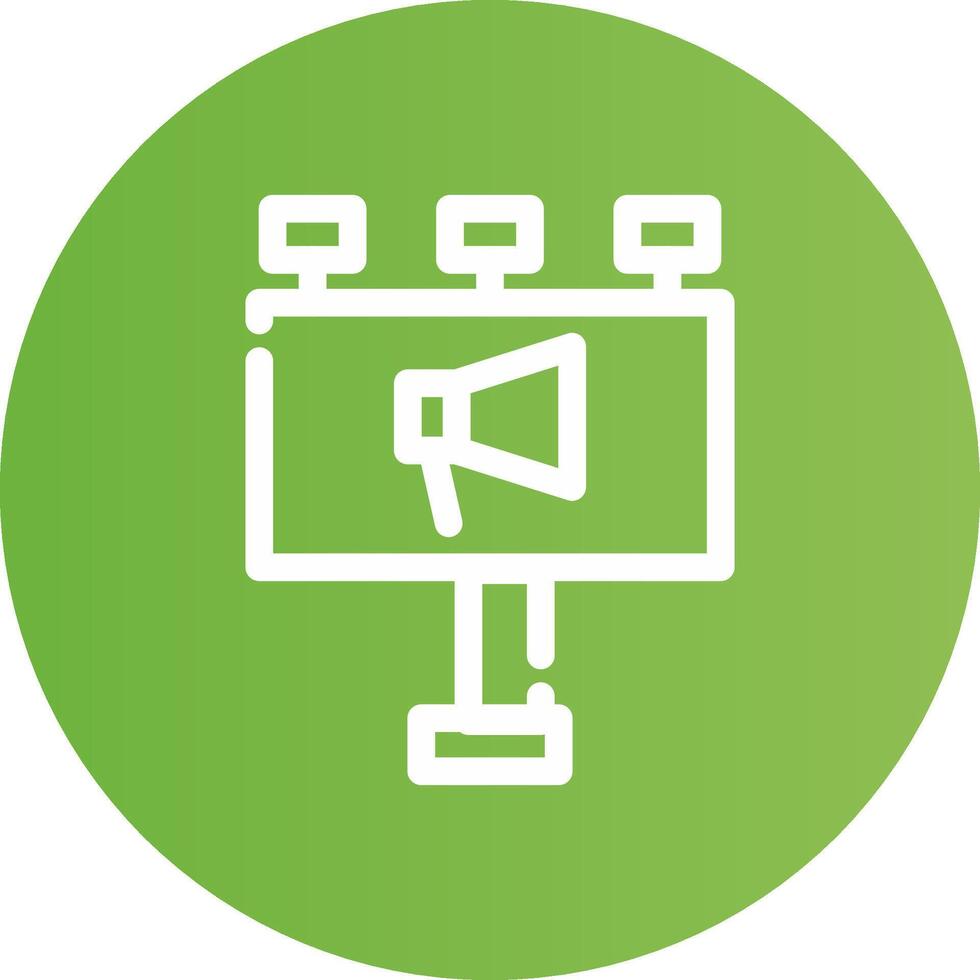 Billboard Creative Icon Design vector