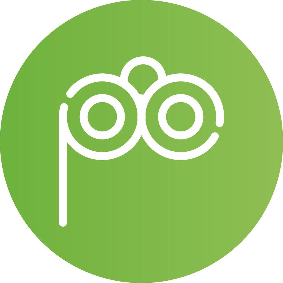 Lorgnette Glasses Creative Icon Design vector