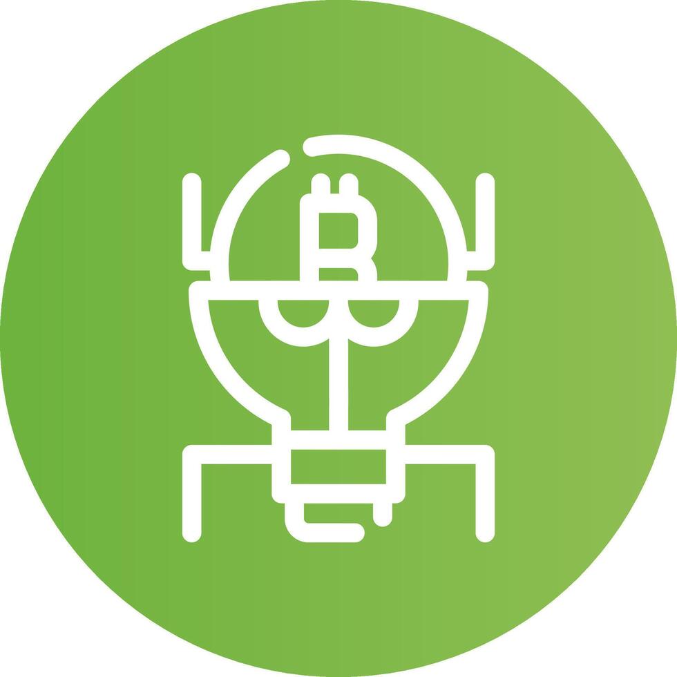 Cryptocurrency Creative Icon Design vector