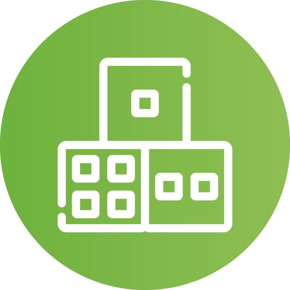 Dice Creative Icon Design vector