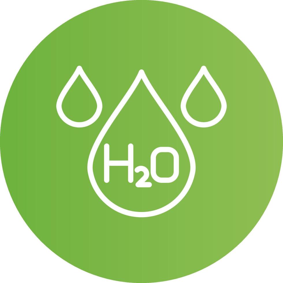H2O creativo icono diseño vector
