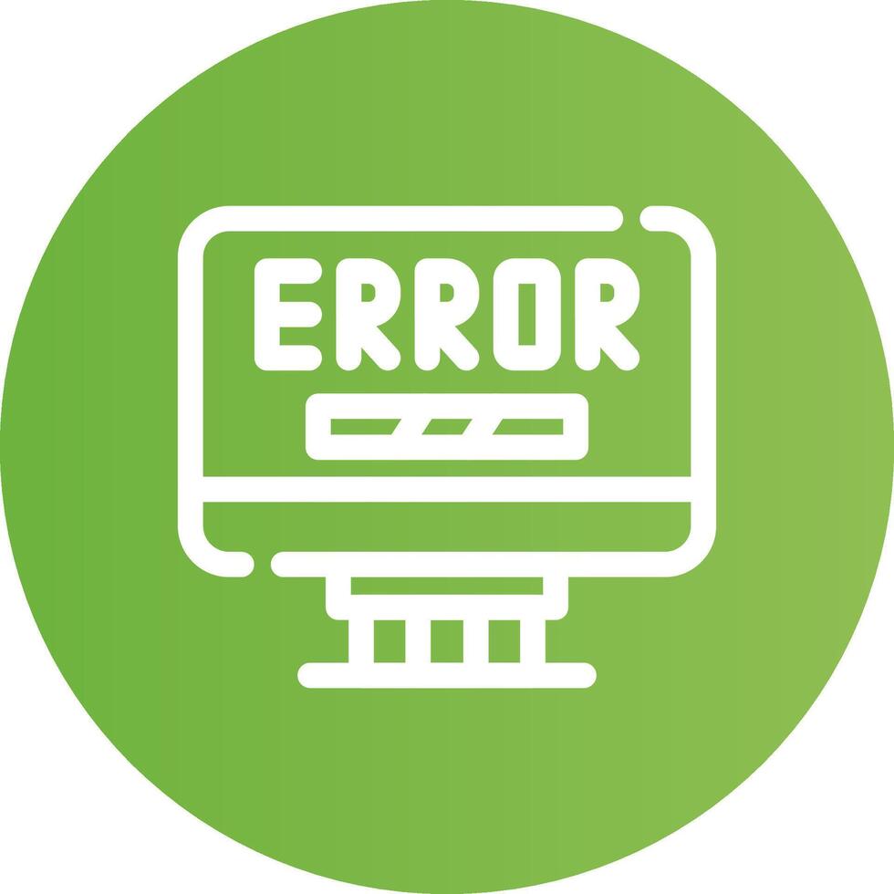 Error Creative Icon Design vector