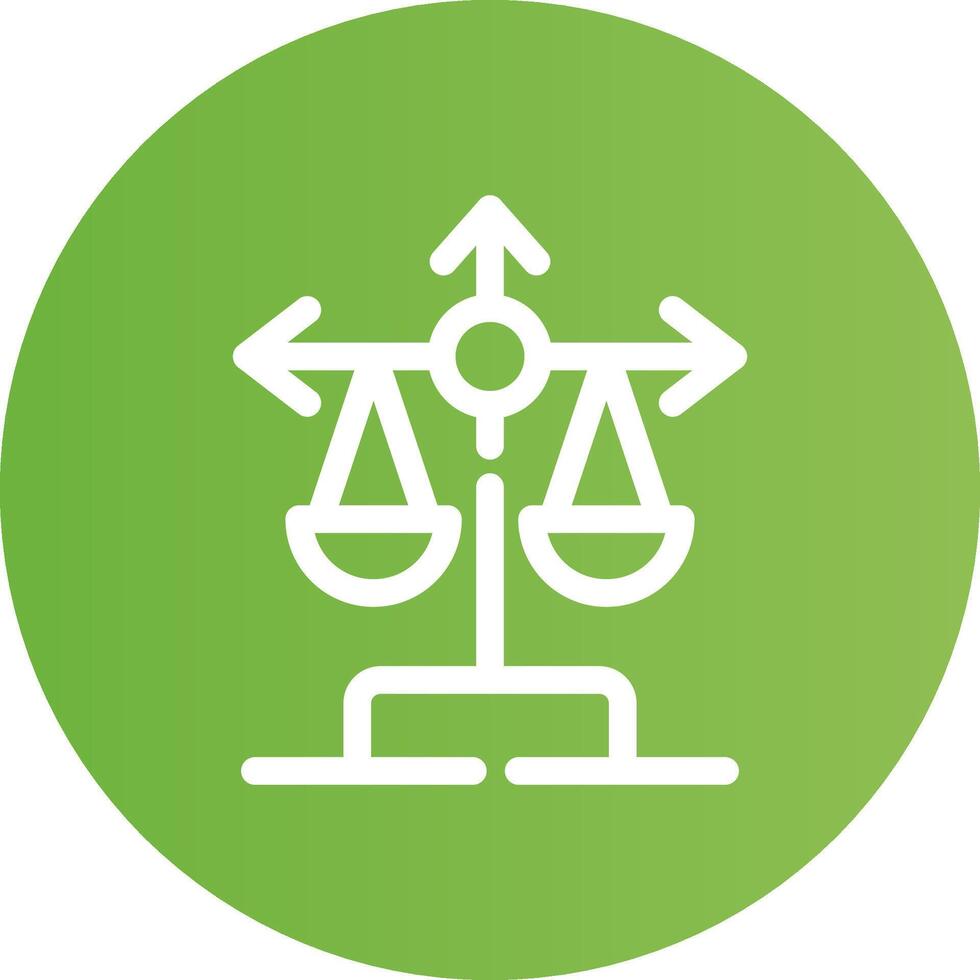 Balance Scale Creative Icon Design vector