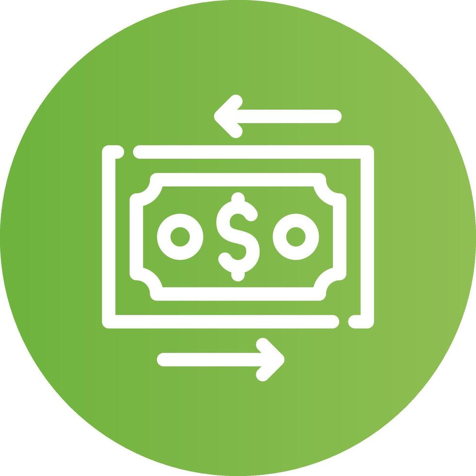 Money Transfer Creative Icon Design vector