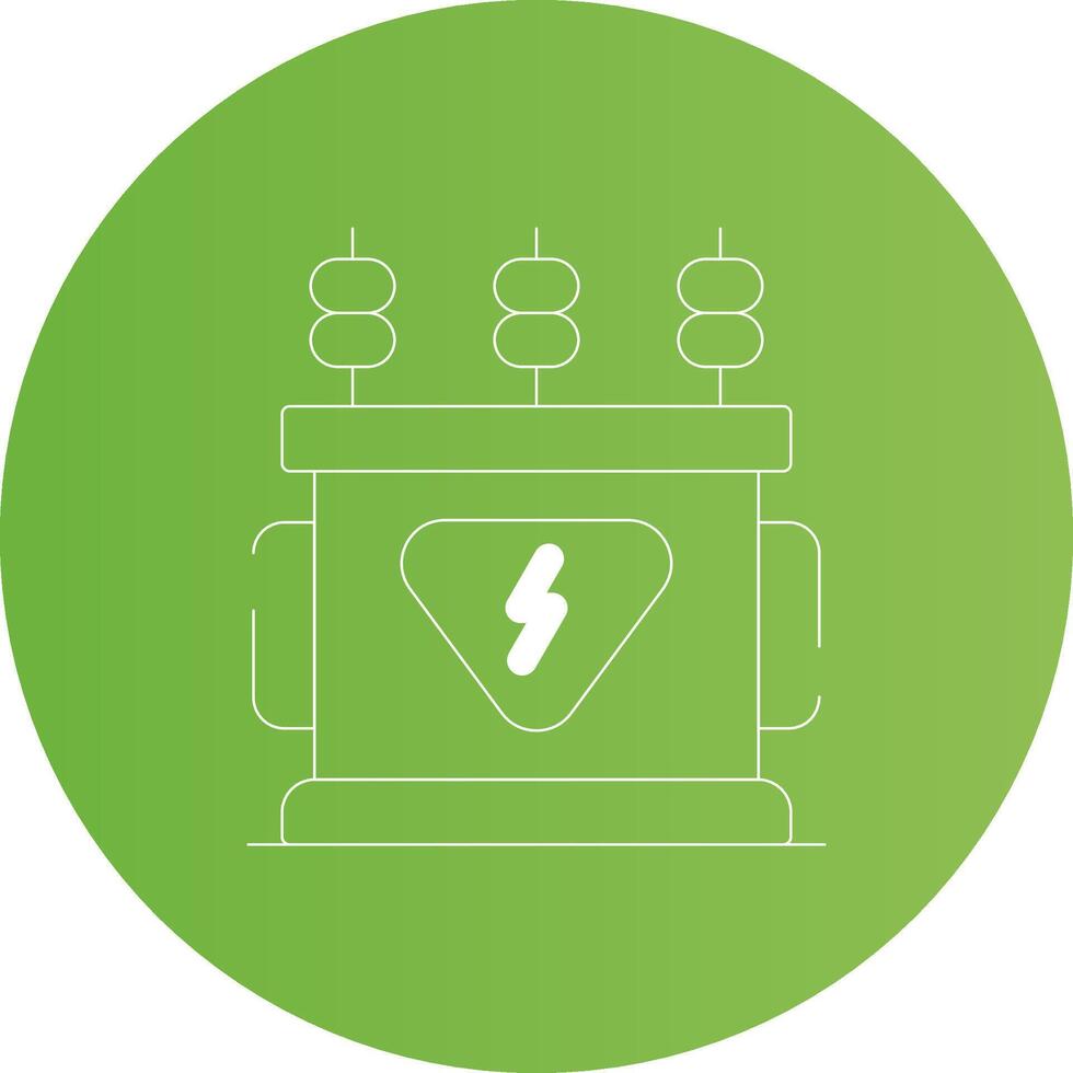 Power Transformer Creative Icon Design vector