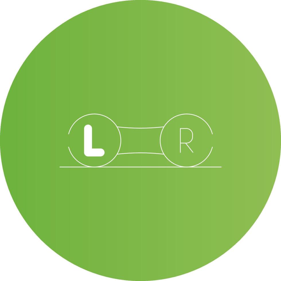 Contact Lens Case Creative Icon Design vector