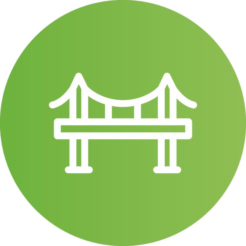Bridge Creative Icon Design vector