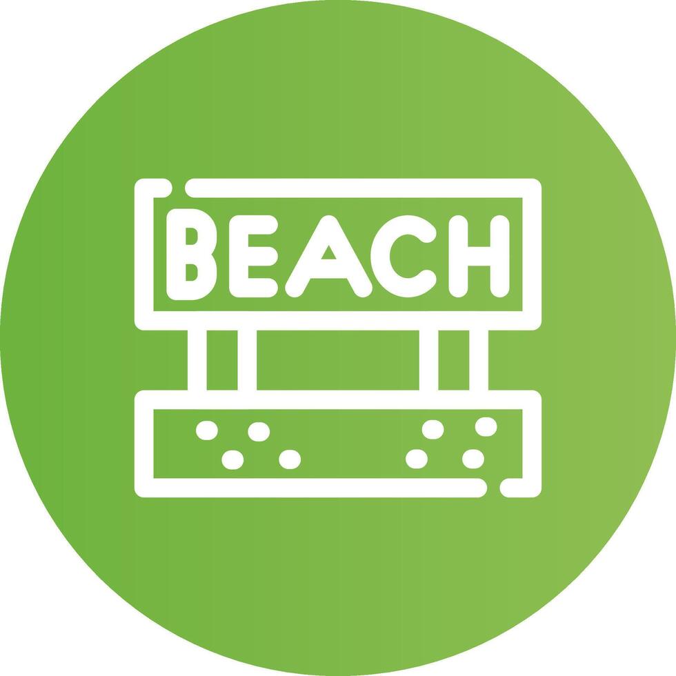 Beach Creative Icon Design vector