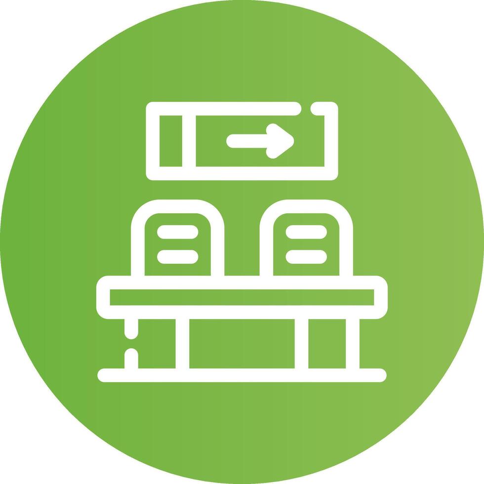 Waiting Room Creative Icon Design vector