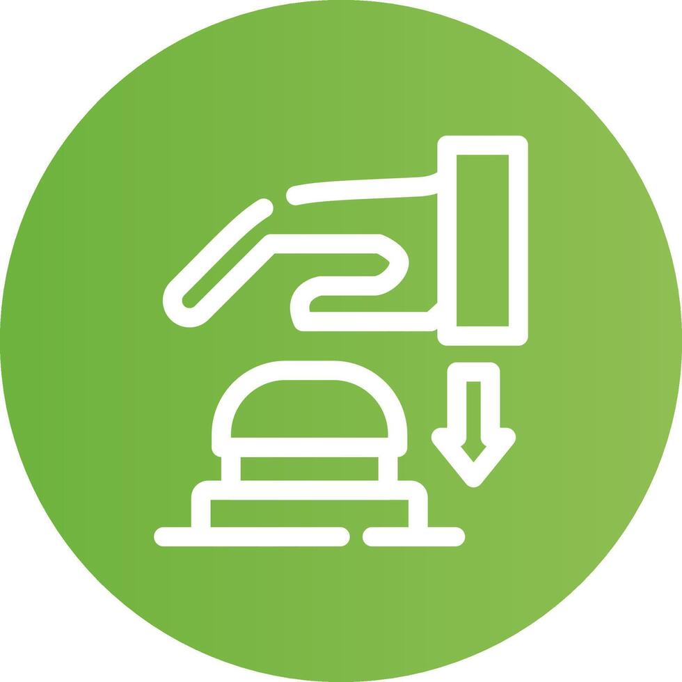 Emergency Button Creative Icon Design vector
