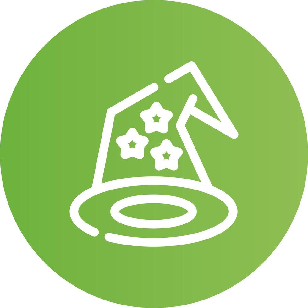 Wizard Hat Creative Icon Design vector