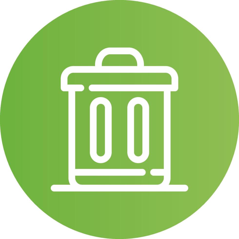 Trash Bin Creative Icon Design vector