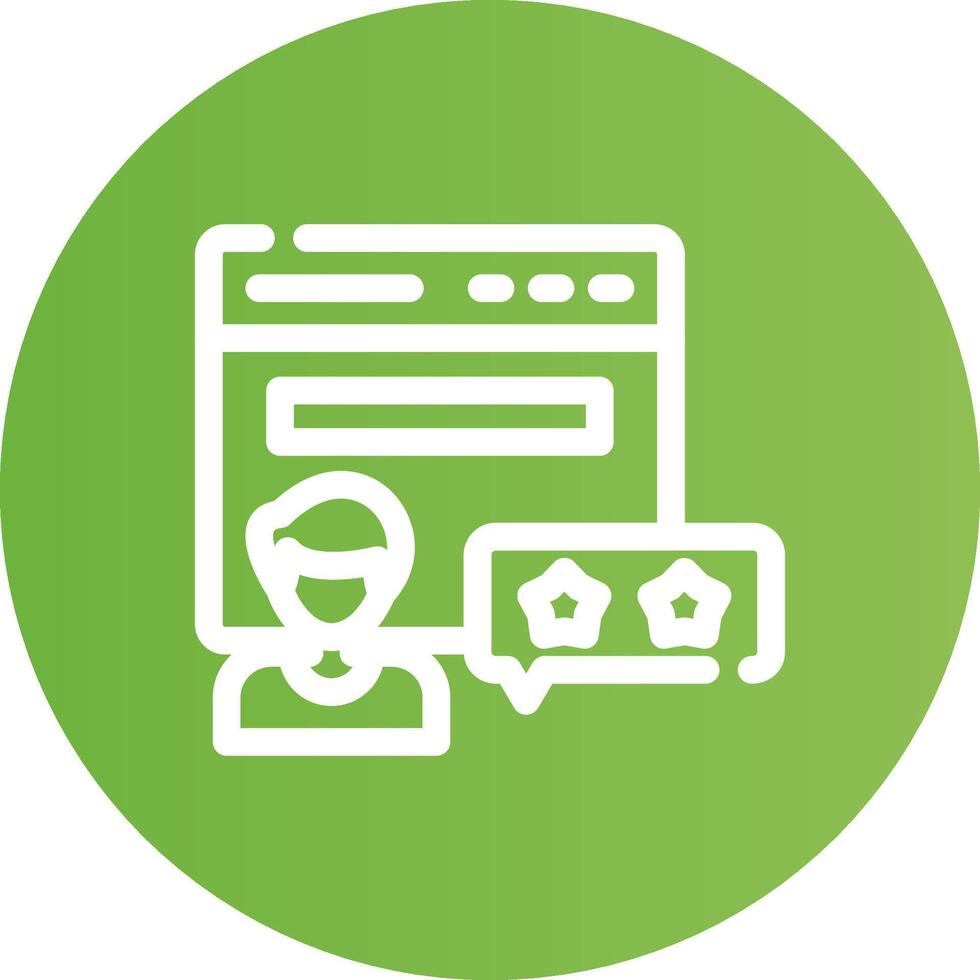 Review Creative Icon Design vector