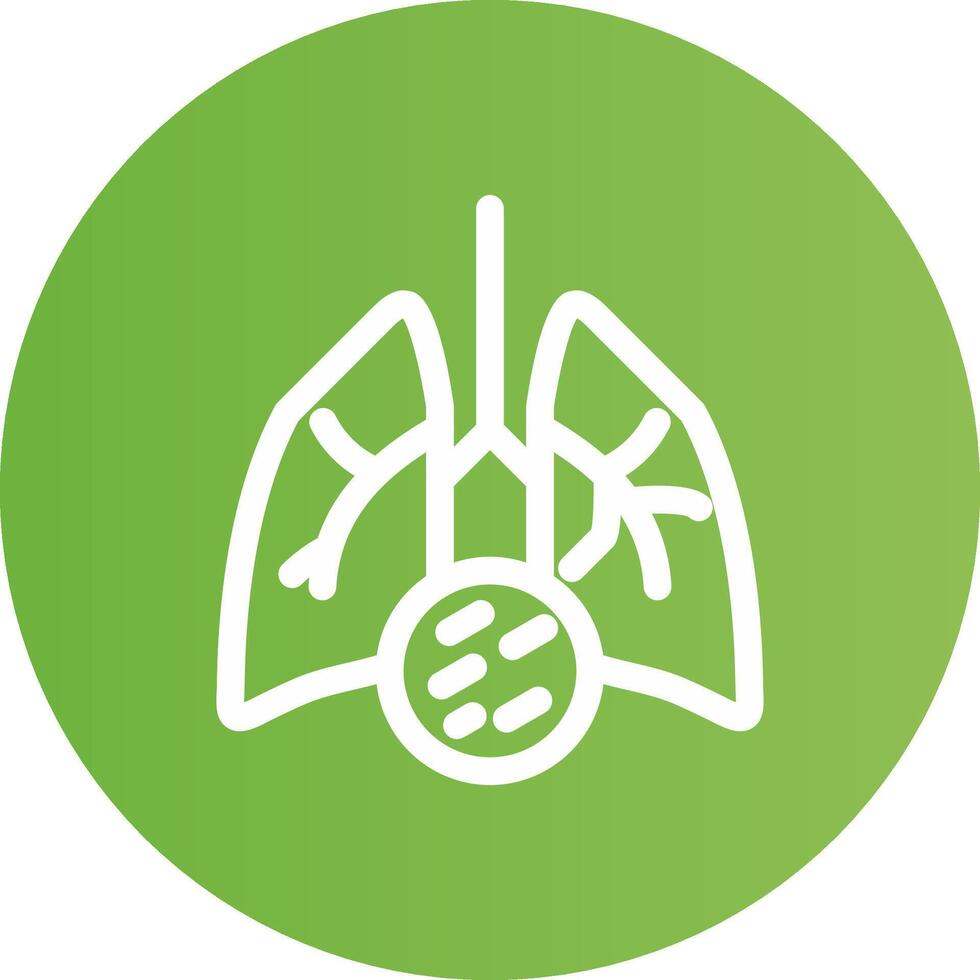 Lung Cancer Creative Icon Design vector