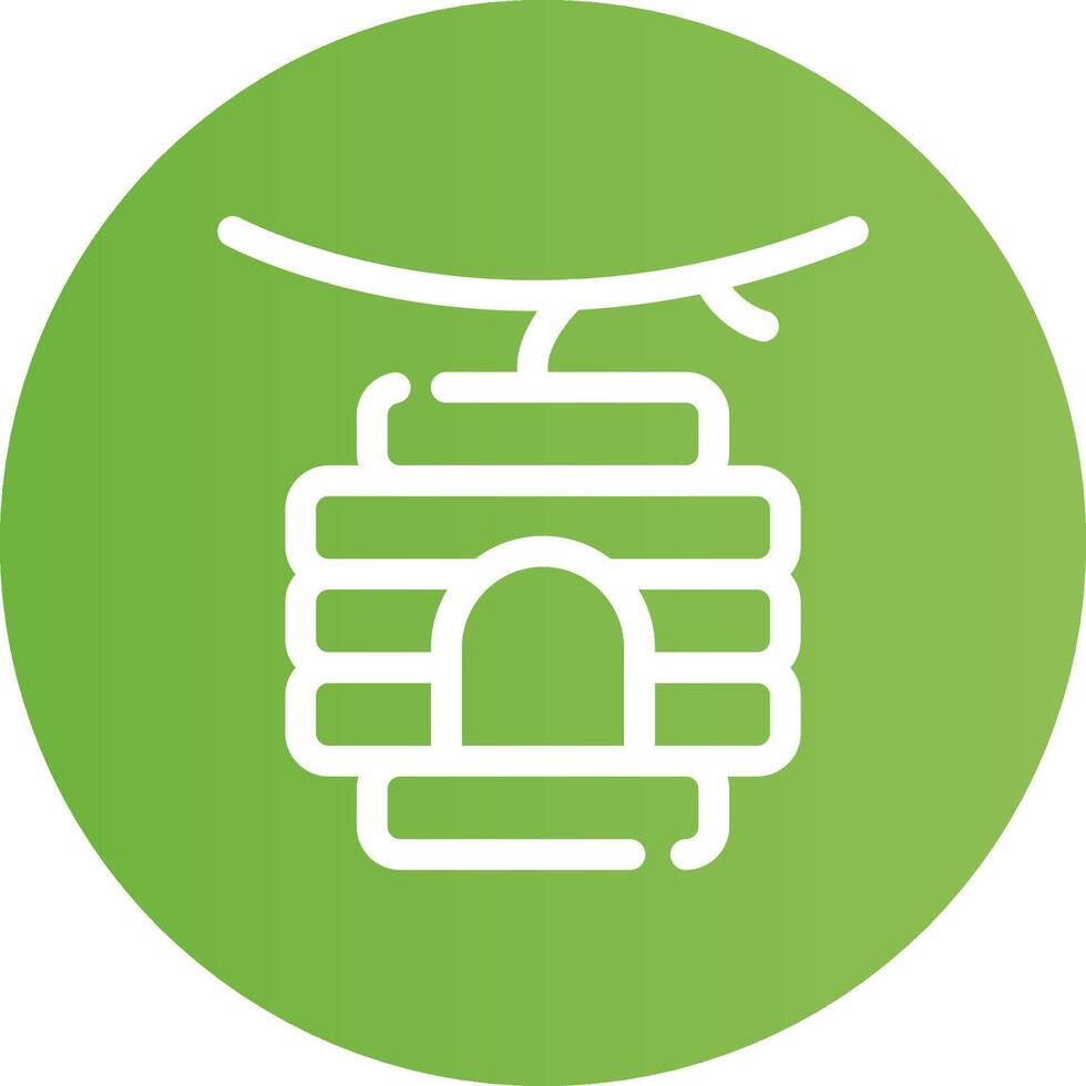 Bee Hive Creative Icon Design vector