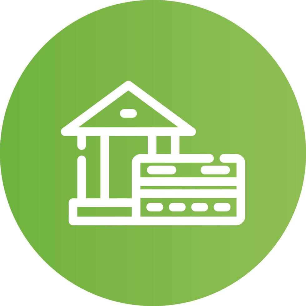 Banking Merchant Creative Icon Design vector