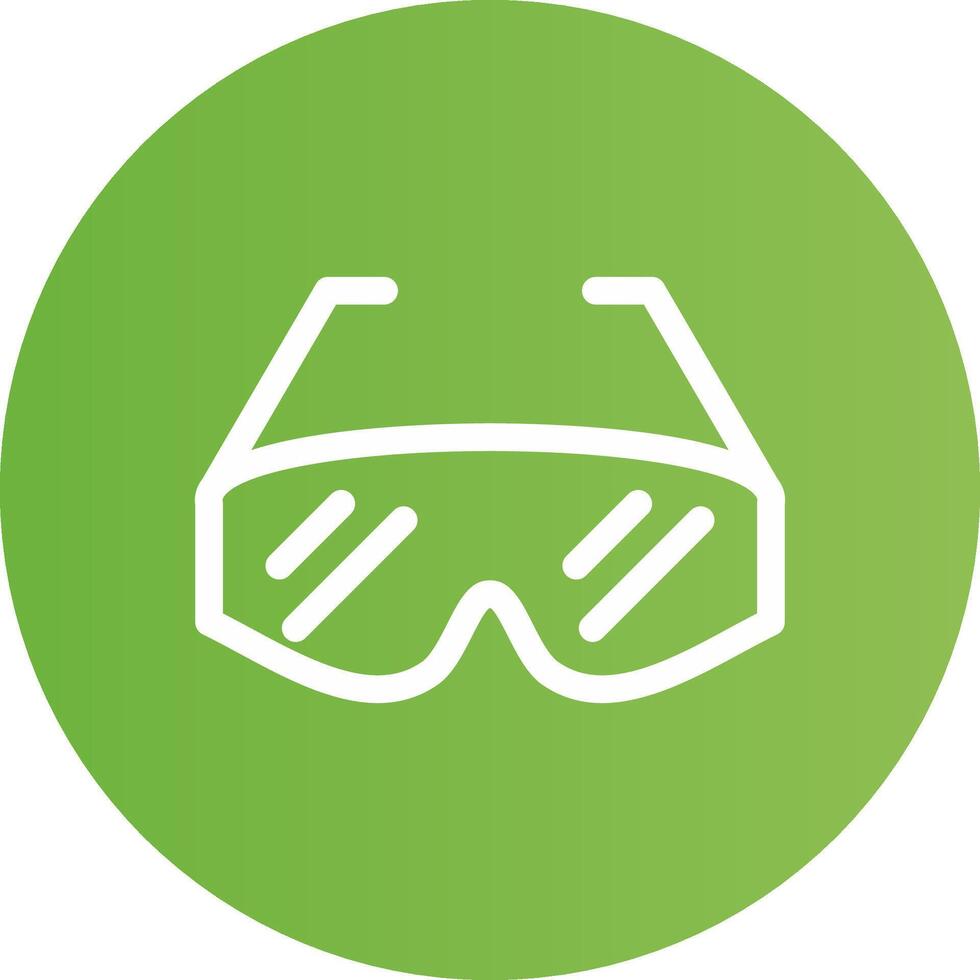 Lab Glasses Creative Icon Design vector
