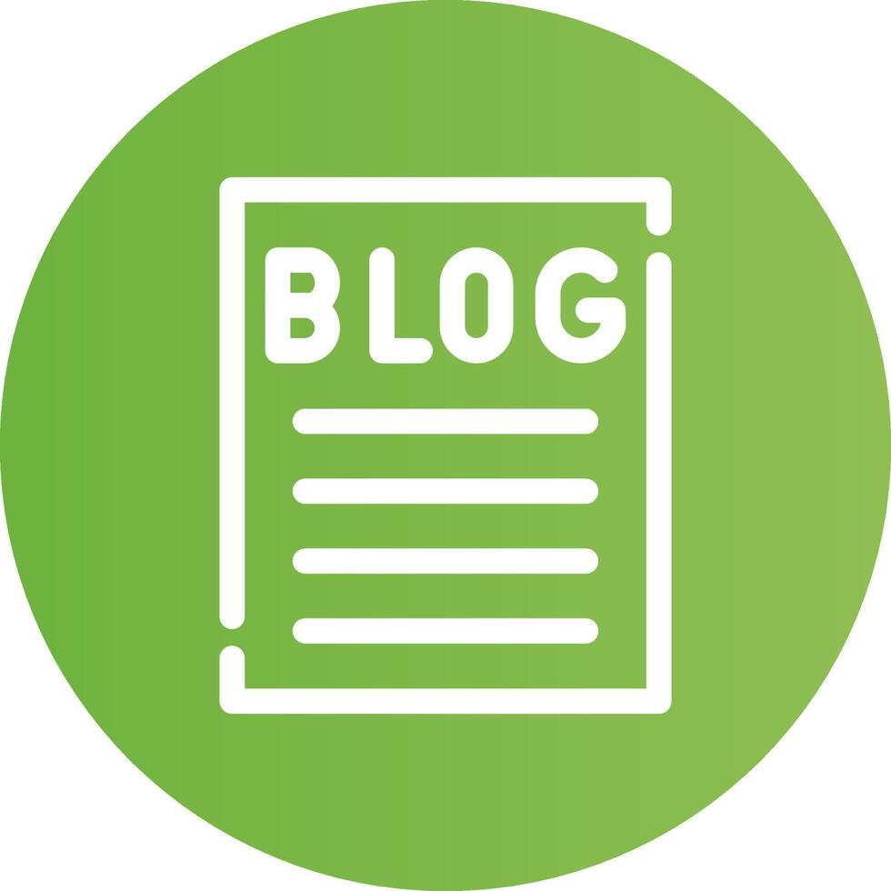 Blogging Creative Icon Design vector