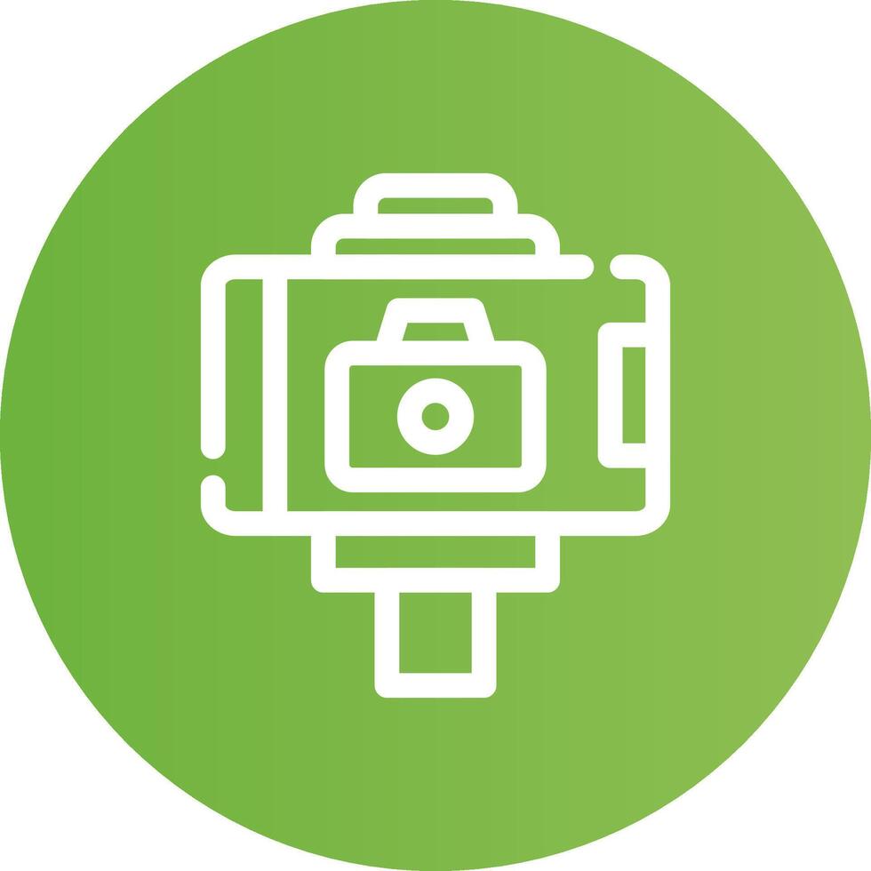 Selfie Stick Creative Icon Design vector